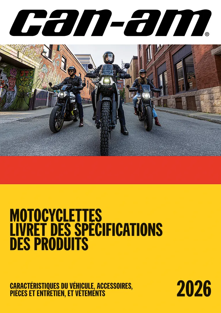 Catalogue Can-Am spécifications des produits 2026