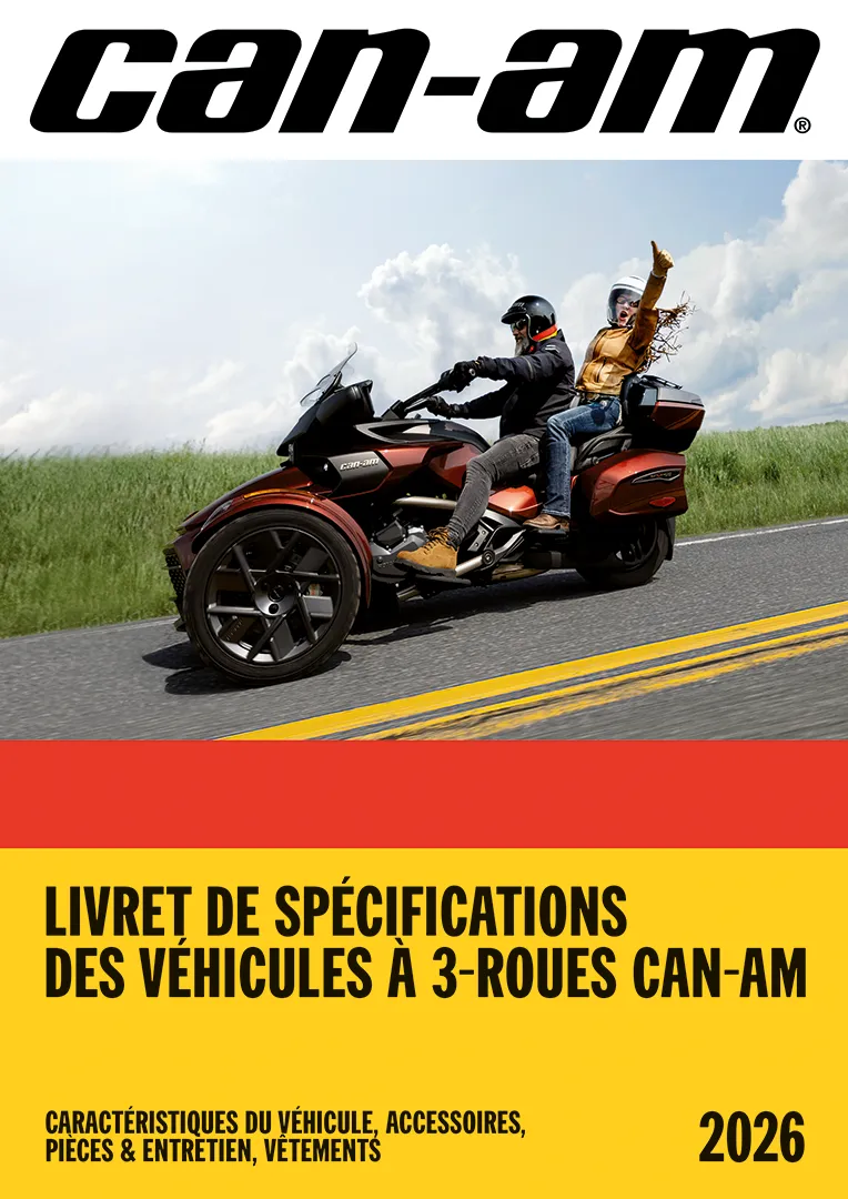 Catalogue Can-Am motos 3 roues 2026