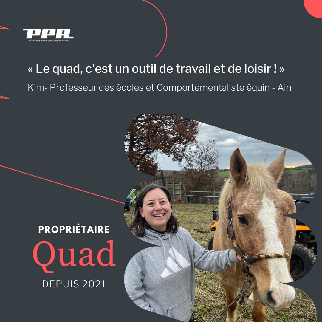 Kim, les chevaux c’est son dada !